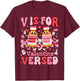 V is for Versed Valentine Nurse Pacu CRNA ICU ER Nurse Women T-Shirt - T-Shirt | Maroon