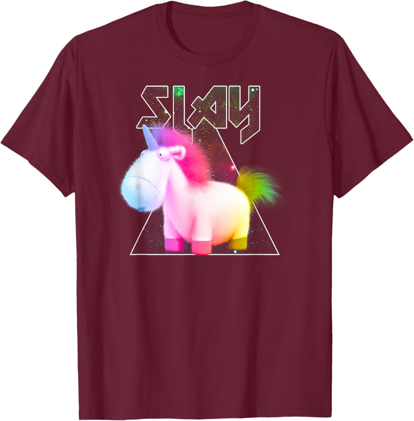 Despicable Me Minions Fluffy Slay T-Shirt - T-Shirt | Maroon