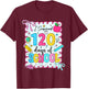 Preppy I Survived 120 Days of School Coquette 120 Days Girls T-Shirt - T-Shirt | Maroon