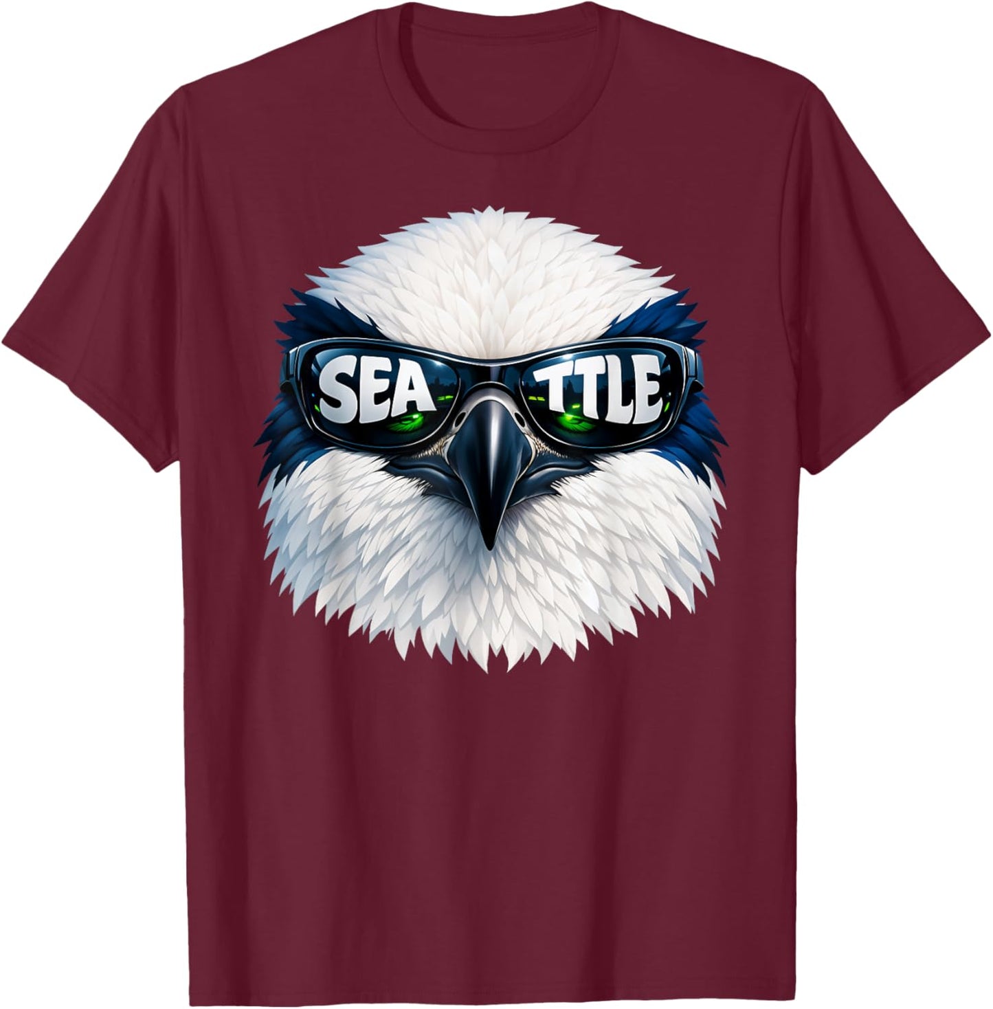 Vintage Bird Head Women Kids T-Shirt - T-Shirt | Maroon