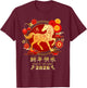 Year of Horse Zodiac 2026 - Happy Chinese Lunar New Year T-Shirt - T-Shirt | Maroon