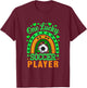 One Lucky Patrick's Day Soccer Player Matching Parties T-Shirt - T-Shirt | Maroon