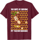 100 Days of Driving My Teacher Bananas 100th Day of School T-Shirt - T-Shirt | Maroon