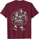 Firefighting Retro Bigfoot Firefighter Sasquatch Fireman T-Shirt - T-Shirt | Maroon
