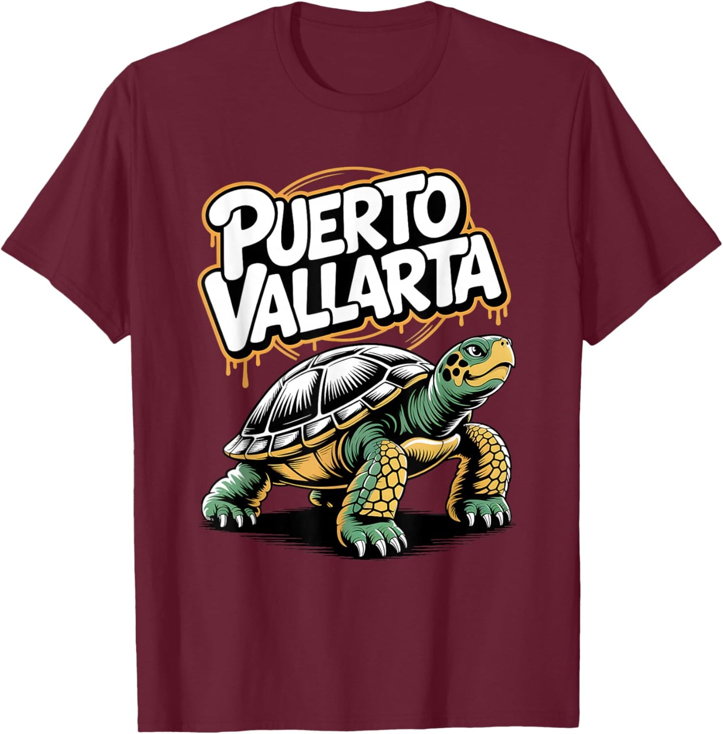 Puerto Vallarta Mexico Sea Turtle Beach Vacation T-Shirt - T-Shirt | Maroon
