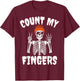 67 Halloween Skeleton Funny Brainrot Meme Kids Six Seven T-Shirt - T-Shirt | Maroon