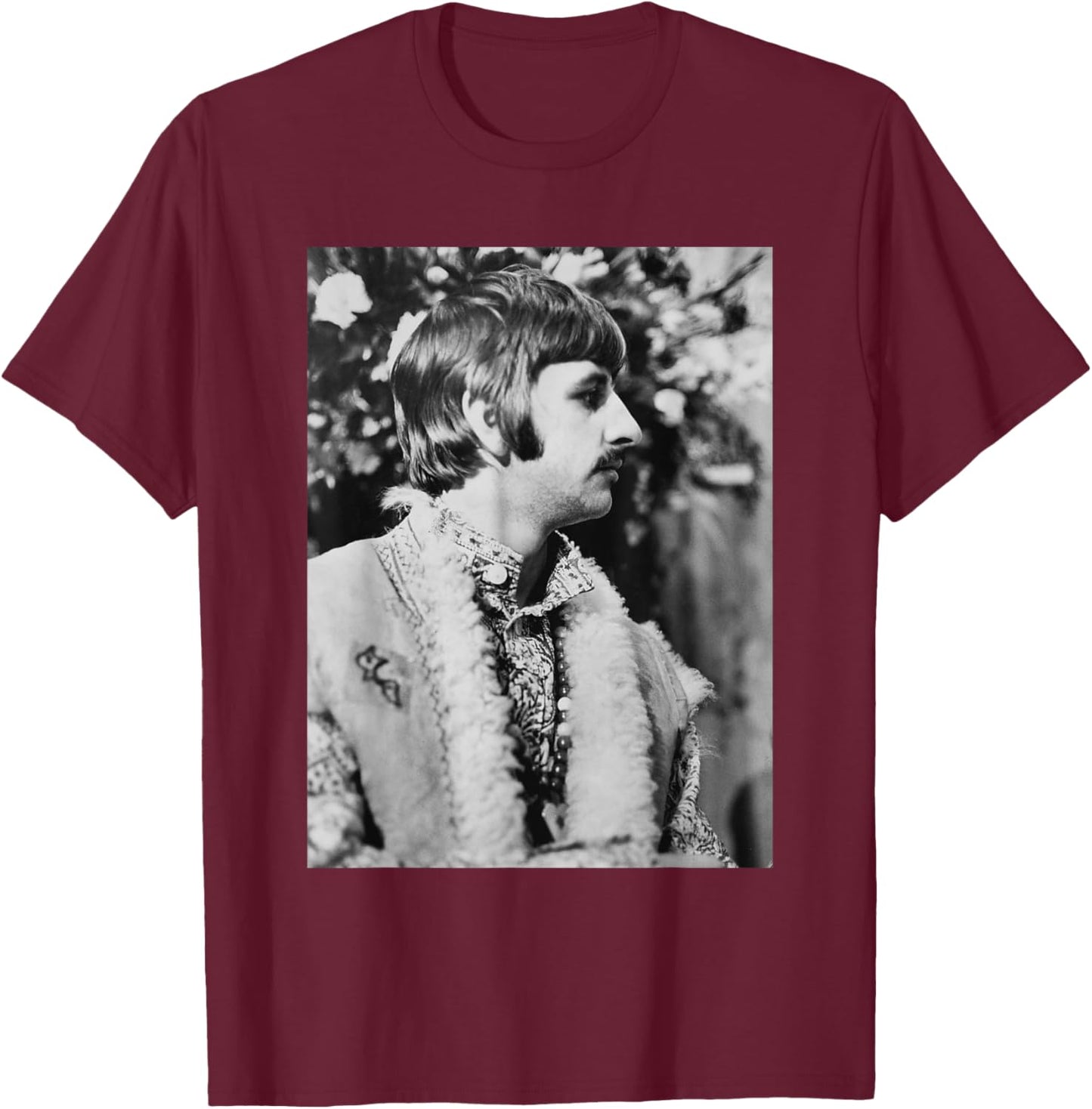 The Beatles Ringo Starr Penny Lane Blue Album Era 1967 T-Shirt - T-Shirt | Maroon