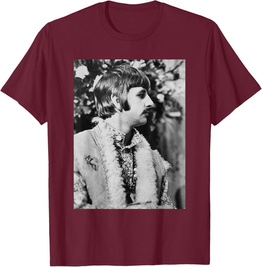 The Beatles Ringo Starr Penny Lane Blue Album Era 1967 T-Shirt - T-Shirt | Maroon