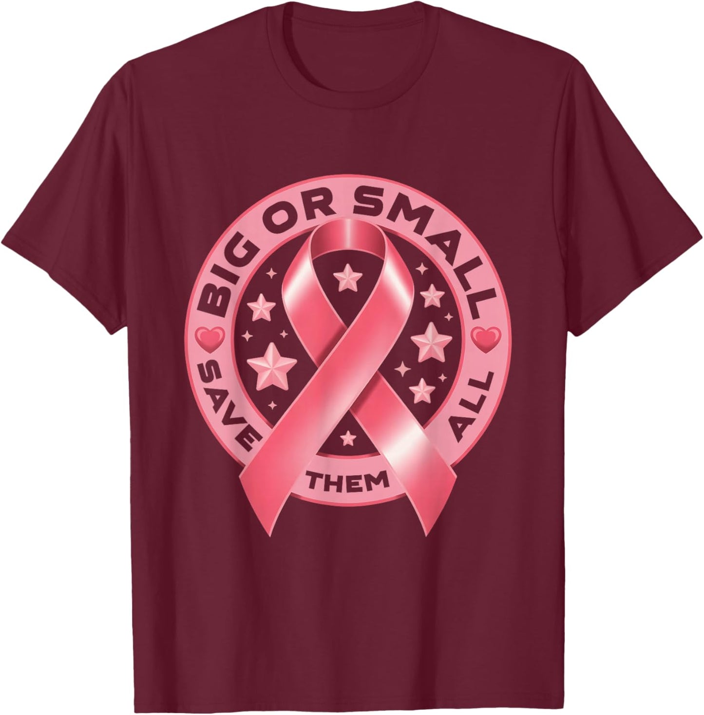 Breast Cancer T-Shirt - T-Shirt | Maroon