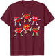 Funny Hearts Valentines Day for Teens Kids Boys Girls T-Shirt - T-Shirt | Maroon