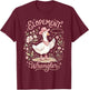 Elopement Wrangler ABA Behavior Analyst RBT Floral Goose T-Shirt - T-Shirt | Maroon