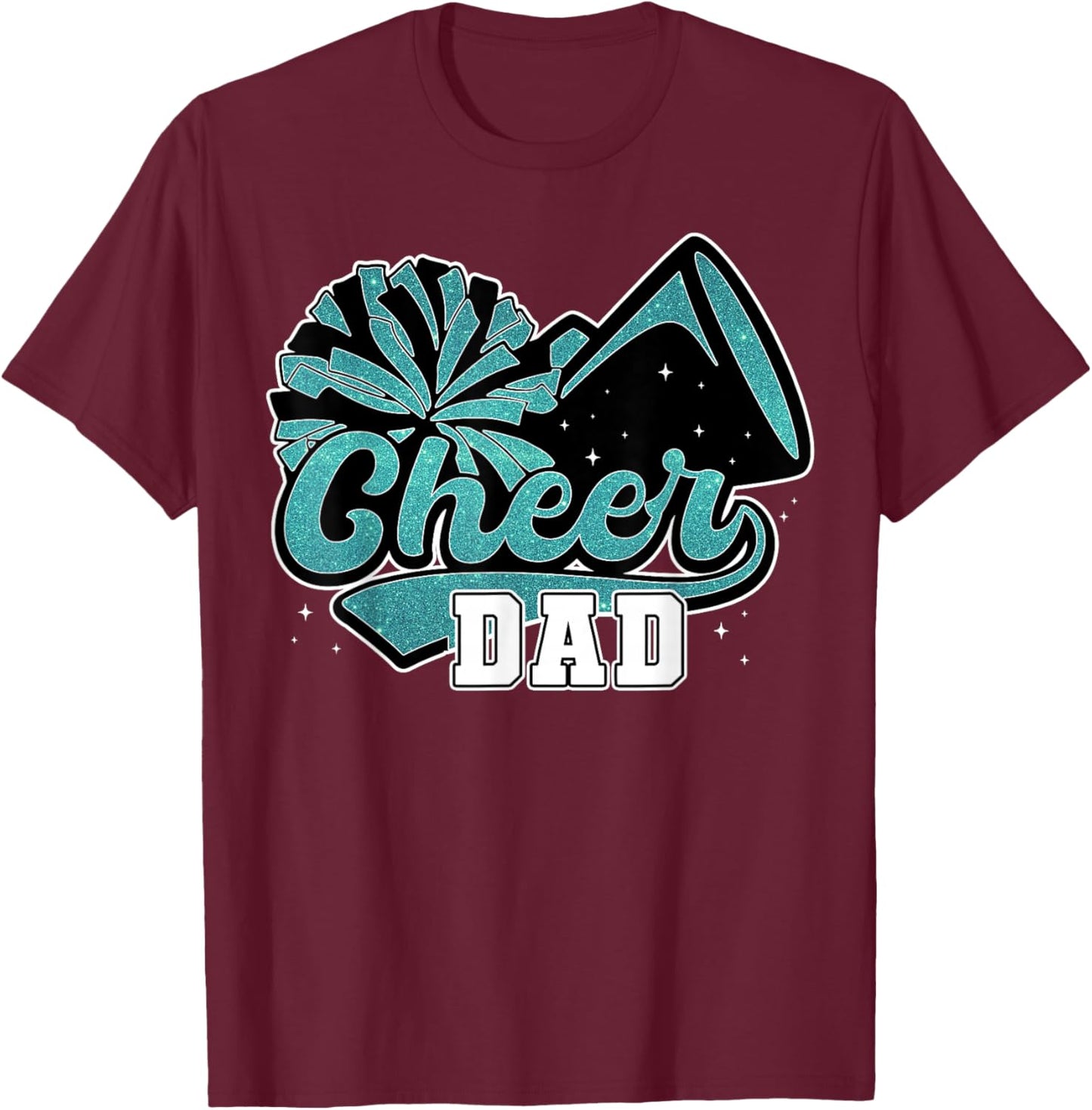 Proud Cheer Dad My Favorite Cheerleader Calls Me Daddy Men T-Shirt - T-Shirt | Maroon