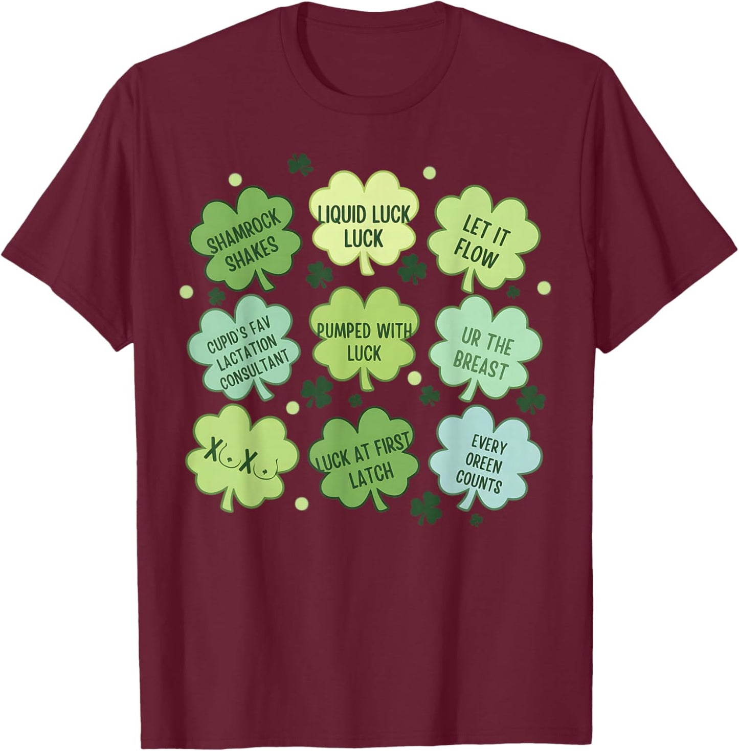 Lactation St Patrick Day Breastfeeding Consultant St Patrick T-Shirt - T-Shirt | Maroon