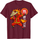 Year of The Fire Horse Dabbing Chinese New Year 2026 Zodiac T-Shirt - T-Shirt | Maroon