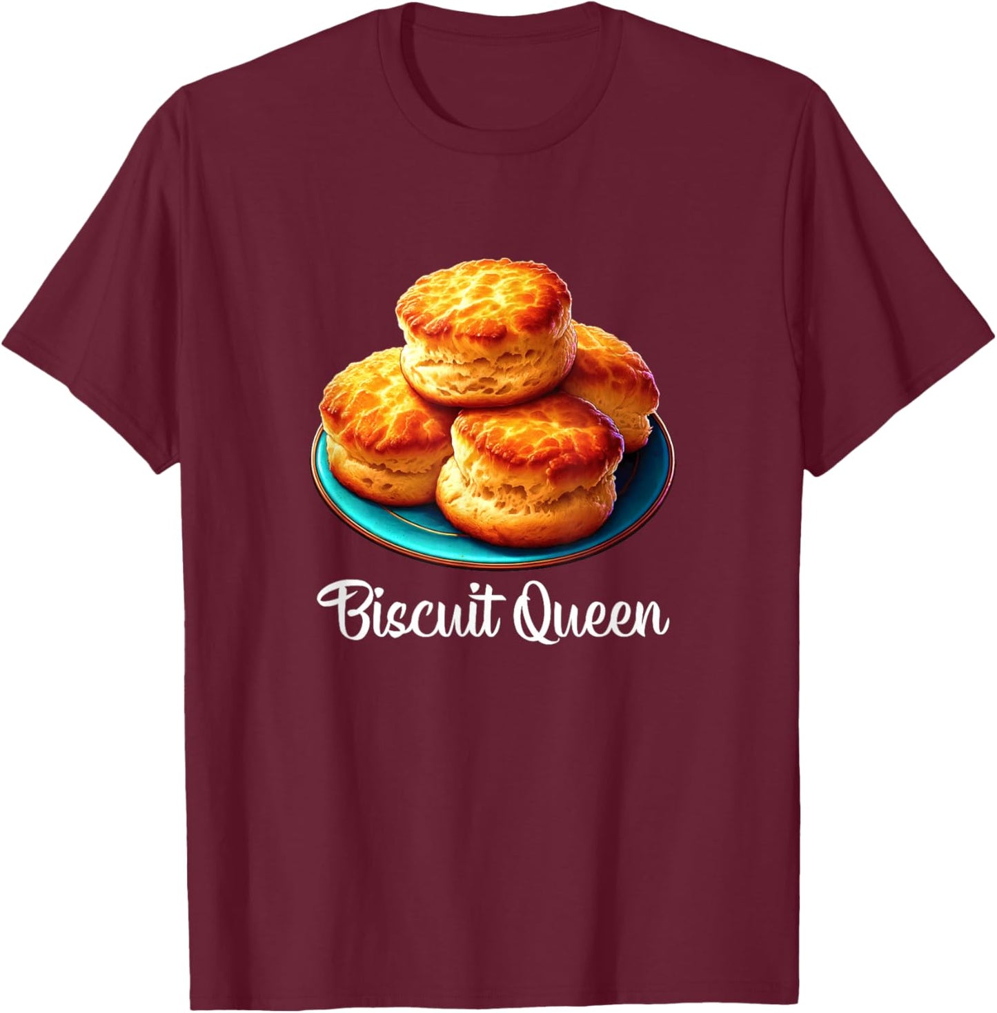 Biscuit Queen T-Shirt - T-Shirt | Maroon