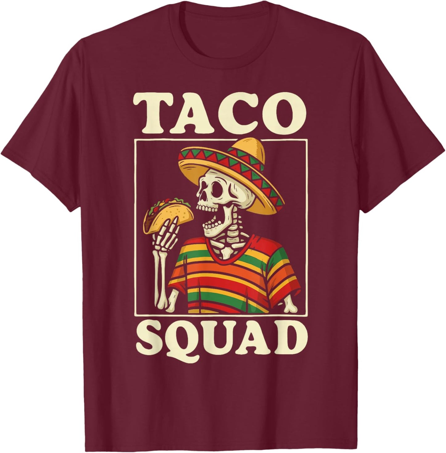 Taco Squad T-Shirt - T-Shirt | Maroon