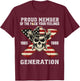 Gen X Proud Member of Gen X Skeleton Gen X Men Women T-Shirt - T-Shirt | Maroon