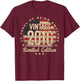 Vintage 2016 Limited Edition USA Flag 10-Year-Old Age 10 T-Shirt - T-Shirt | Maroon