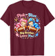 Pink Or Blue Big Brother Loves You Gender Reveal Football T-Shirt - T-Shirt | Maroon