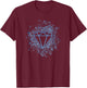 Men Diamonds and Denim Outfit Streetwear Style Diamond T-Shirt - T-Shirt | Maroon