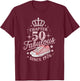 Chapter 50 Fabulous Since 1976 50th Birthday Queen T-Shirt - T-Shirt | Maroon
