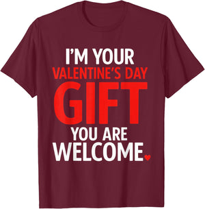 Im Your Valentine Valentines Day Funny V Day Pajama T-Shirt - T-Shirt | Maroon