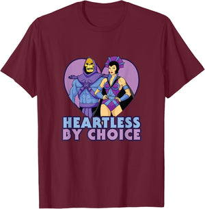Masters of The Universe Valentine's Day Heartless by Choice T-Shirt - T-Shirt | Maroon