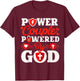 Power Couple Powered by God Christian Couples Matching T-Shirt - T-Shirt | Maroon