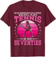 Old Woman Tennis Player in Her Seventies 70th Birthday Funny T-Shirt - T-Shirt | Maroon