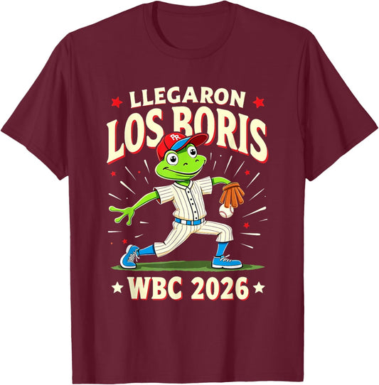 Puerto Rico Baseball Coqui Mascot 2026 Island Pride Theme T-Shirt - T-Shirt | Maroon