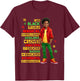 I Am Black Child History Month African American Kids Boys T-Shirt - T-Shirt | Maroon