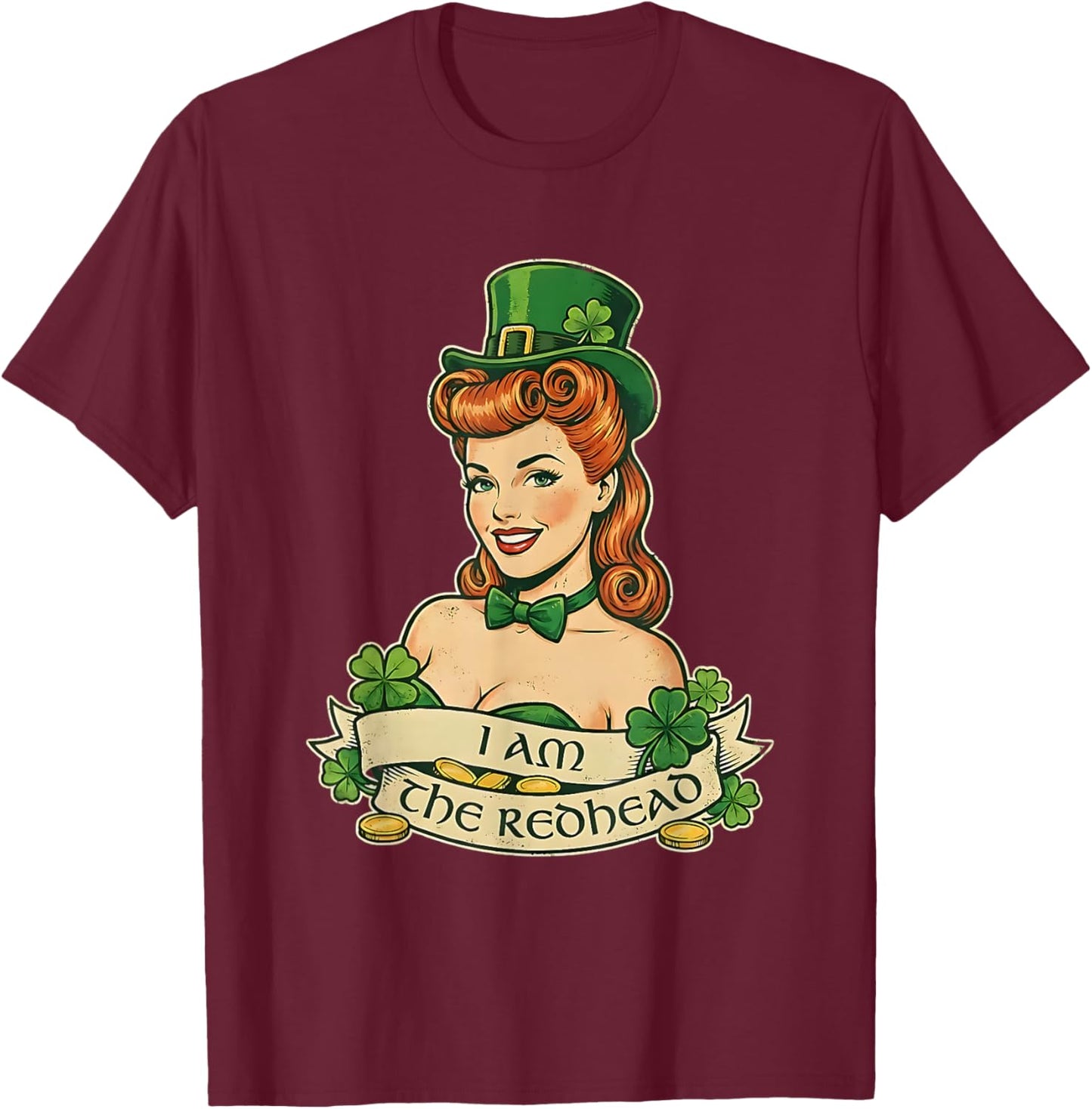 I Am The Redhead Dibs On The Red Head T-Shirt - T-Shirt | Maroon