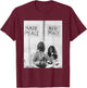 John Lennon Yoko ONO The Beatles Anti-War Bed-in 1969 T-Shirt - T-Shirt | Maroon