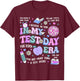 in My Test Day Era Retro State Testing Motivational Quote T-Shirt - T-Shirt | Maroon