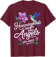 Hummingbirds Appear When Angels are Near + Spiritual Calm T-Shirt - T-Shirt | Maroon