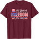 250 Years American 1776 2026 250th USA Birthday 4th of July T-Shirt - T-Shirt | Maroon