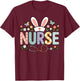 Nurse Easter Bunny Funny Nurse Spring Holiday T-Shirt - T-Shirt | Maroon