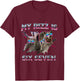 Autism Rizz 'Em with The 6-7 Funny Raccoon 67 Meme Six Seven T-Shirt - T-Shirt | Maroon