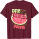One in a Melon Papa 1st Birthday Party Family Matching T-Shirt - T-Shirt | Maroon
