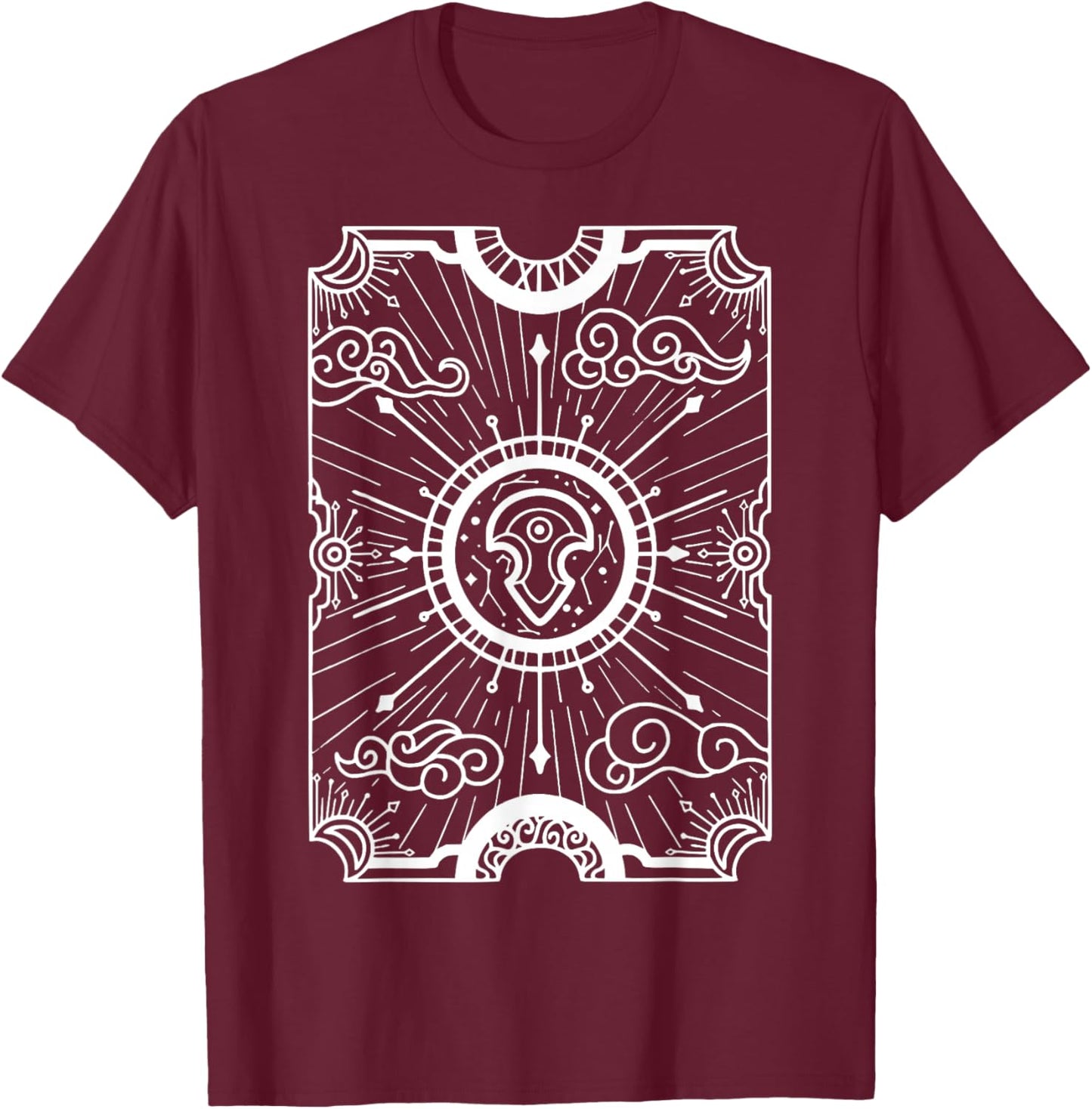 The Sigil of Azem for Warriors of Light & Darkness Dark bg T-Shirt - T-Shirt | Maroon