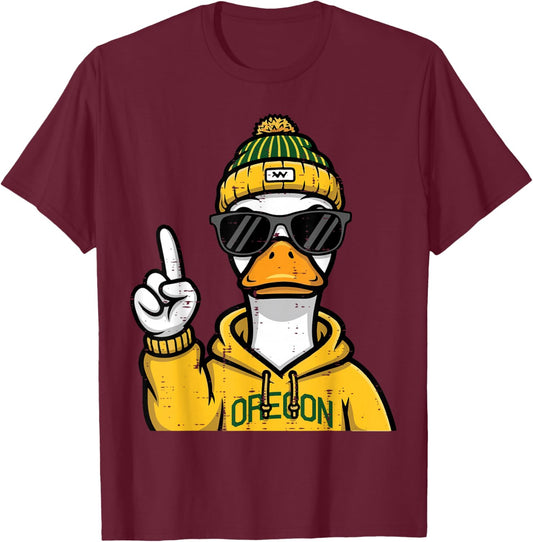 Duck Sunglasses Girls Youth Teen Kids Men Boys Women T-Shirt - T-Shirt | Maroon