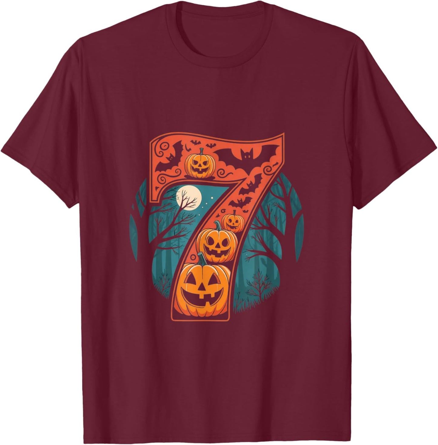 Six Seven Meme 6 7 Halloween Costume Couple T-Shirt - T-Shirt | Maroon