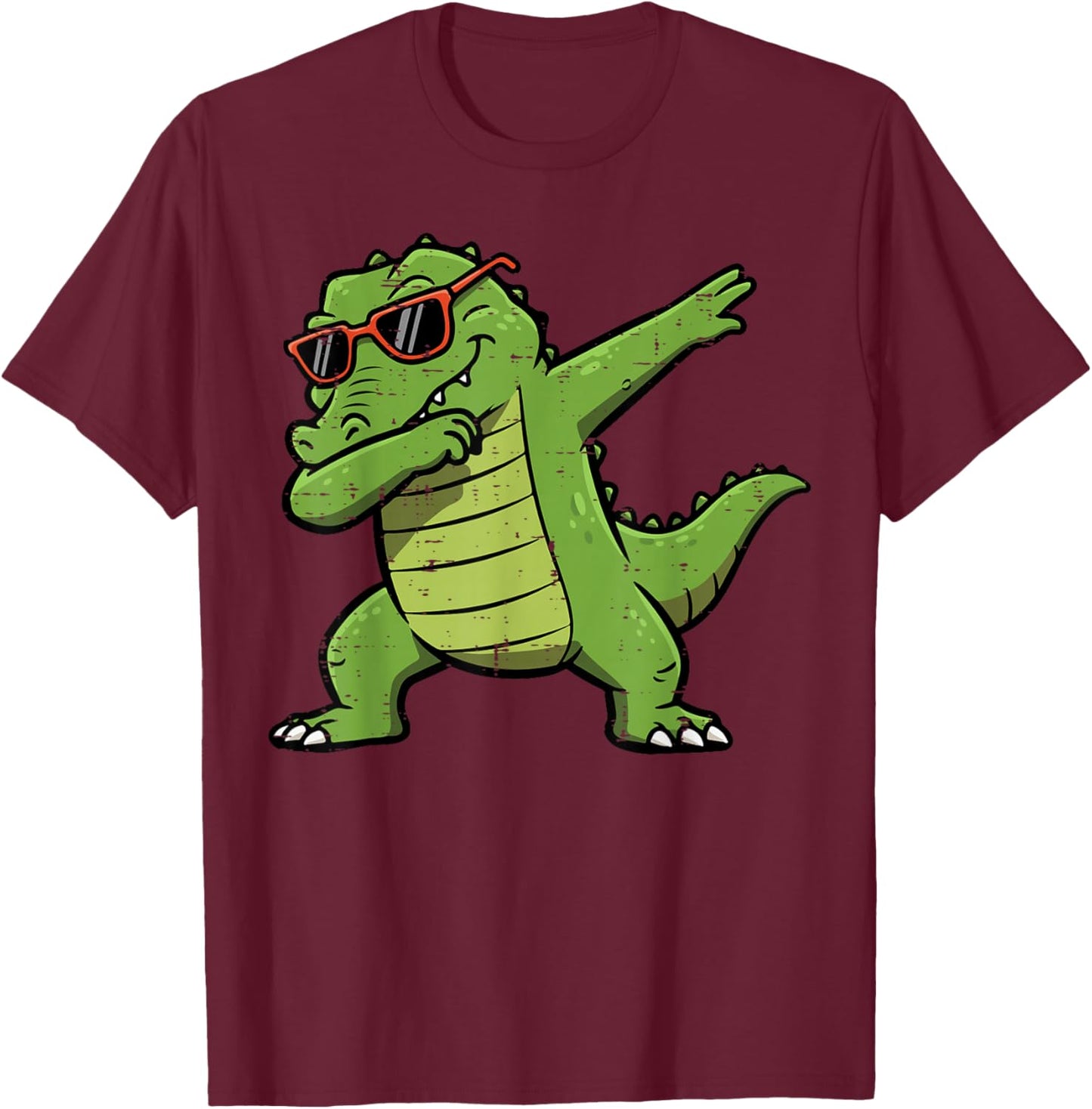 Dab Gator Sunglasses Women Kids Boys Girls Youth Teen Men T-Shirt - T-Shirt | Maroon