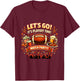 Playoff Game Day Football Friends Snacks Watch Party 2026 T-Shirt - T-Shirt | Maroon