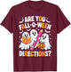 Cute Teacher Ghost are You Falloween Directions Women T-Shirt - T-Shirt | Maroon