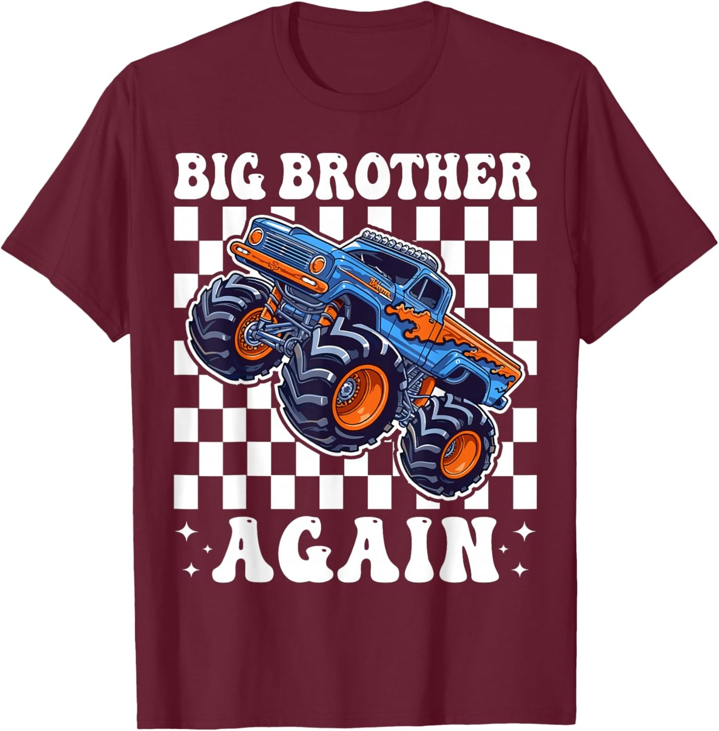 Big Brother Again 2026 Announcement Monster Truck Boys Boy T-Shirt - T-Shirt | Maroon