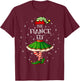 Fiance Elf Christmas Family Matching Women Girls Xmas Party T-Shirt - T-Shirt | Maroon