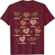 Black History Hearts Dream Like Martin Girls Kids Women T-Shirt - T-Shirt | Maroon
