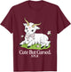 Cute But Cursed Puffer Sheep Halloween T-Shirt - T-Shirt | Maroon