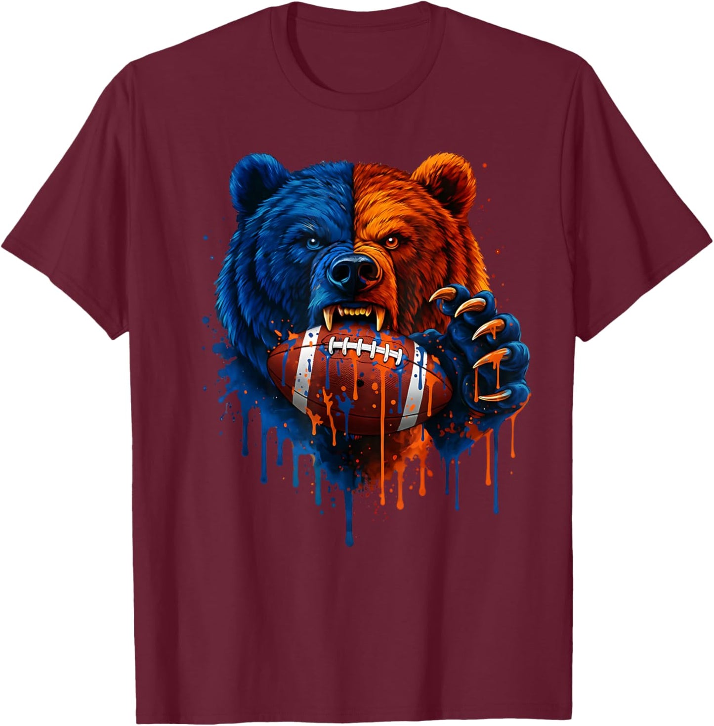Graphic Bear for Kids Men Women T-Shirt - T-Shirt | Maroon